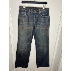 7 For All Mankind Men's "A" Relaxed Pocket Button-Fly Jeans ~ Size 33
